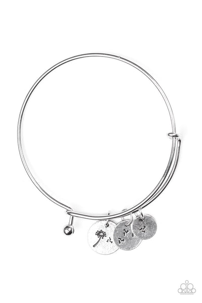 Paparazzi Accessories Dreamy Dandelions - Silver Bracelet 