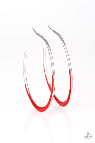 Paparazzi Accessories So Seren-DIP-itous - Red Earrings 