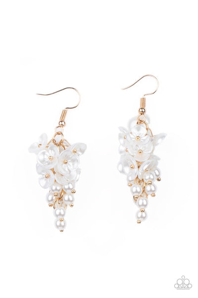 Paparazzi Accessories Bountiful Bouquets - Gold Earrings 