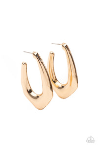 Paparazzi Accessories Find Your Anchor - Gold Earrings 