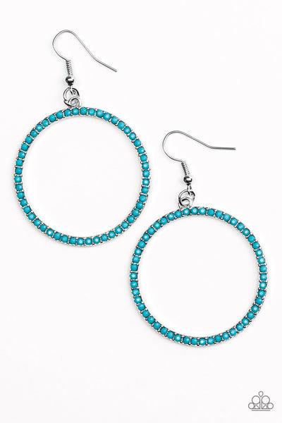 Paparazzi Accessories Spring Party- Blue Earrings 