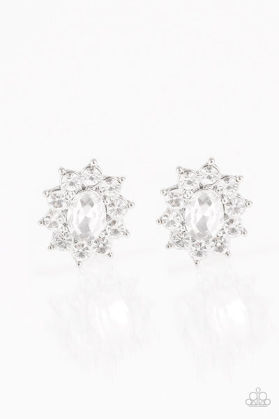 Paparazzi Accessories Starry Nights - White Earrings 