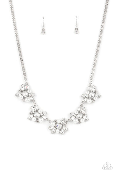 Paparazzi Accessories HEIRESS of Them All - White Necklace & Earrings