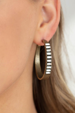 Paparazzi Accessories More To Love - Brass Earrings