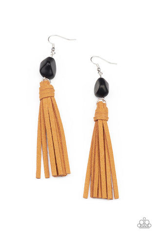 Paparazzi Accessories All-Natural Allure - Black Earrings