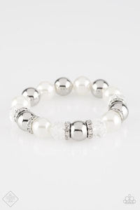 Paparazzi Accessories So Not Sorry - White Bracelet 