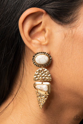 Paparazzi Accessories Earthly Extravagance - Gold Earrings