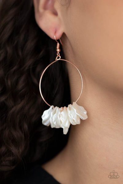 Paparazzi Accessories Sailboats and Seashells - Copper Earrings 