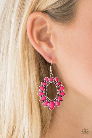 Paparazzi Accessories Fashionista Flavor - Pink Earrings 