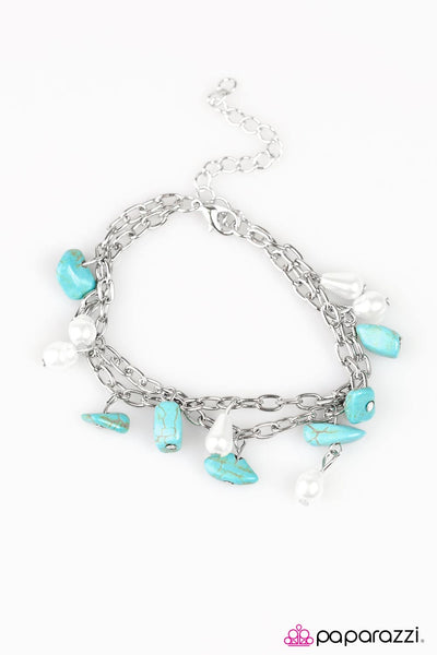 Paparazzi Accessories CANYON Do The Can-Can? - Blue Bracelet