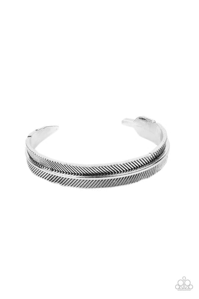 Paparazzi Accessories Quill - Call - Silver Bracelet 