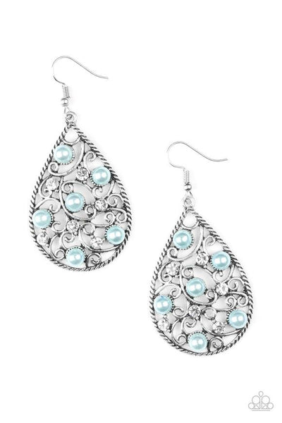 Paparazzi Accessories Glowing Vineyards- Blue Earrings 