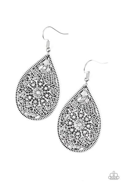 Paparazzi Accessories Dinner Party Posh - White Earrings