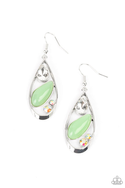 Paparazzi Accessories Harmonious Harbors - Green Earrings 