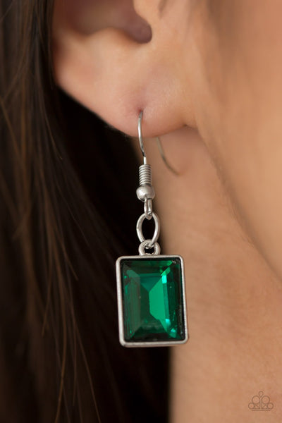 Paparazzi Accessories Wear it Like you Mean It - Green Necklace & Earrings 