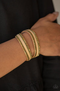 Paparazzi Accessories Going For Glam - Brass Bracelet 