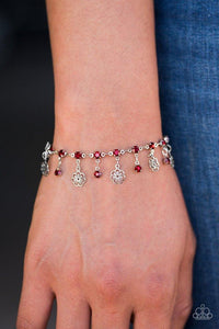 Paparazzi Accessories Hibiscus Breeze - Red Bracelet