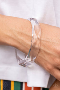 Paparazzi Accessories Clear-Cut Couture White Bracelet