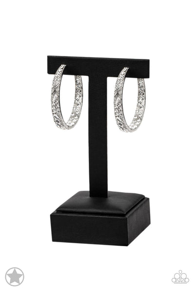 Paparazzi Accessories GLITZY By Association Silver Earrings 