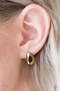 Paparazzi Accessories Live Love LUXE - Brass earrings