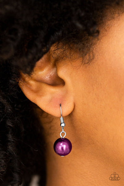 Paparazzi Accessories - Soon To Be Mrs. - Purple Necklace & Earrings 