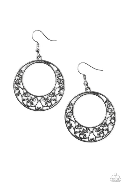 Paparazzi Accessories Newport Nautical - Black Earrings