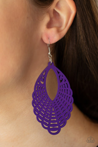Paparazzi Accessories Tankini - Purple Earrings