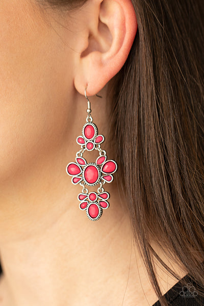 Paparazzi Accessories VACAY The Premises - Pink Earrings 