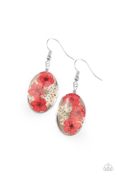 Paparazzi Accessories Encased Enchantment - Pink Earrings 