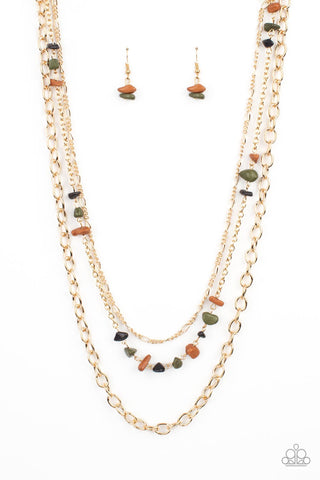 Paparazzi Accessories Artisanal Abundance - Silver Multi Necklace & Earrings