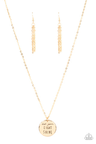 Paparazzi Accessories Light It Up - Gold Necklace