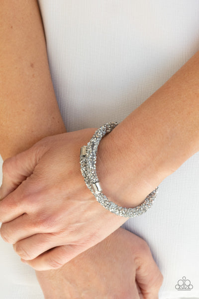 Paparazzi Accessories Roll Out The Glitz - Silver Bracelet