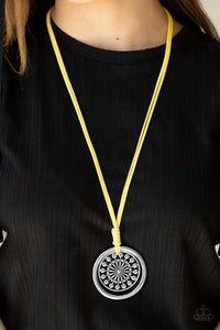 Paparazzi Accessories One MANDALA Show - Yellow Necklace & Earrings 