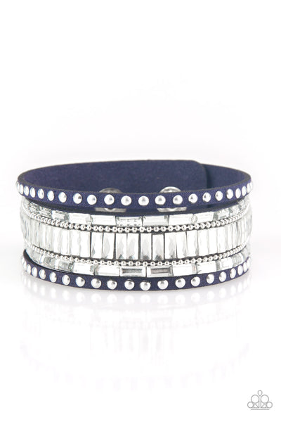 Paparazzi Accessories Rock Star Rocker - Blue Bracelet 