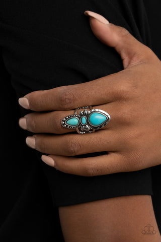 Paparazzi Accessories In A BADLANDS Mood - Blue Ring
