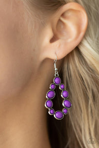 Paparazzi Accessories POP-ular  Party - Purple Earrings