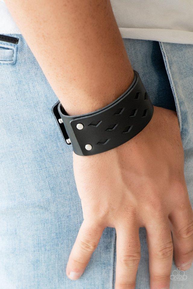 Paparazzi Accessories Bucking Bronco - Black Bracelet 