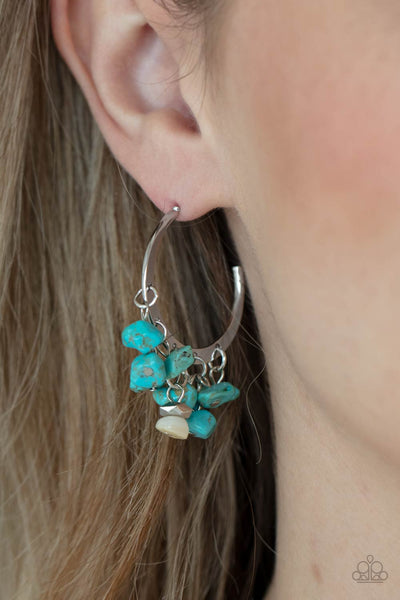 Paparazzi Accessories Gorgeously Grounding - Blue Earrings 