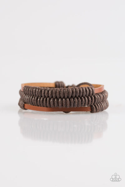 Paparazzi Accessories Trail Rage - Brown Bracelet 