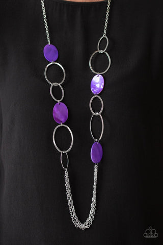 Paparazzi Accessories Kaleidoscope Coasts - Purple Necklace & Earrings 