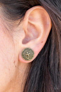 Paparazzi Accessories Garden Glee Brass Earrings 