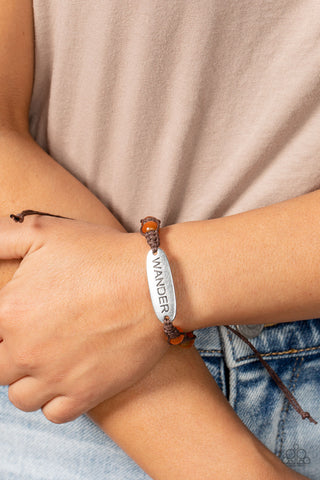 Paparazzi Accessories Roaming For Days - Orange Bracelet 