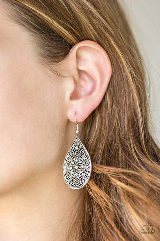 Paparazzi Accessories Dinner Party Posh - White Earrings