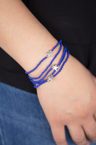 Paparazzi Accessories  Pretty Patriotic - Blue Bracelet