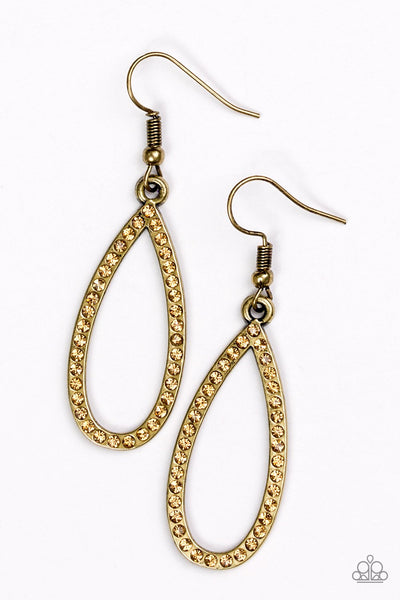 Paparazzi Accessories Twilight Shimmer Brass Earrings 