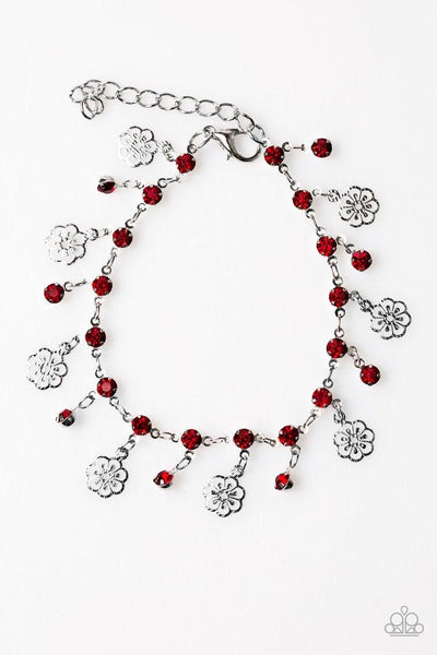 Paparazzi Accessories Hibiscus Breeze - Red Bracelet