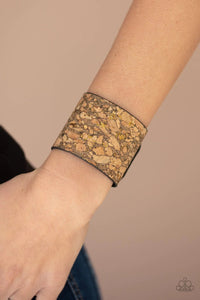 Paparazzi Accessories Cork Congo - Brass Bracelet