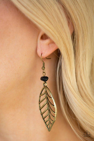 Paparazzi Accessories BOUGH Out - Brass Earrings