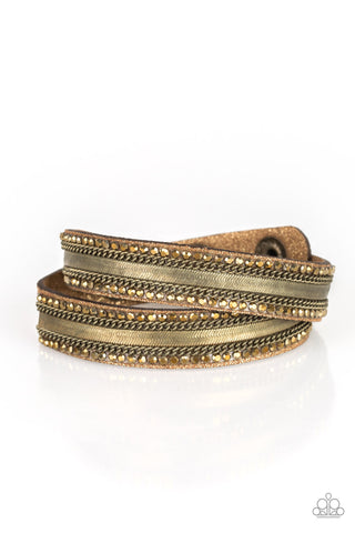 Paparazzi Accessories Rocker Rivalry - Brass Bracelet 