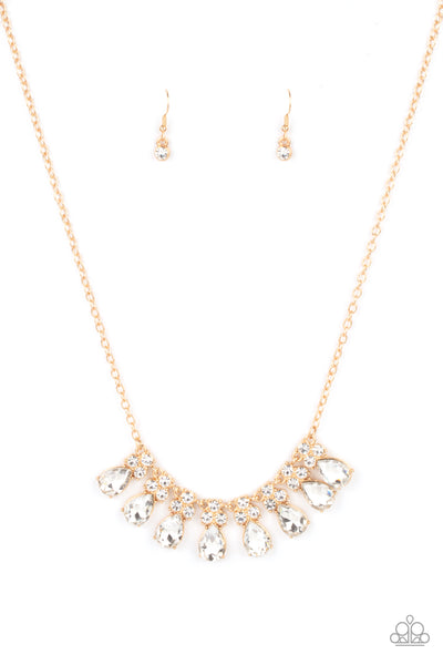 Paparazzi Accessories Sparkly Ever After - Gold Necklace & Earrings